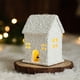 thumbnail image 4 of Christmas Winter Village Houses Set LED Lighted DIY Christmas Figurines Christmas Miniature Resin Ornament Kits Christmas Cedar Bare Branch Tree Street Lamp, 4 of 6