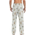 thumbnail image 2 of Hedgehog Feer Fox Men's Pajama Pants, Soft and Comfortable Lounge Sleep Bottoms with Pockets, Men's Sleepwear with Custom Print, XX-Large, 2 of 7