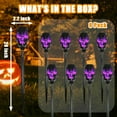 thumbnail image 6 of Solar Outdoor String Lights, Waterproof Skull Light Halloween Yard Decorations Garden Stakes Lawn Yard Ornament, 8PCS, 6 of 7