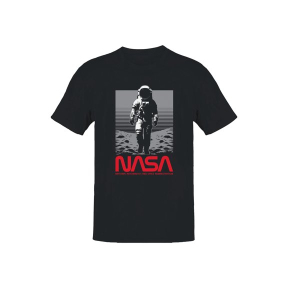 Officially Licensed Nasa Astronaut Moonwalk Design Men's T-shirt