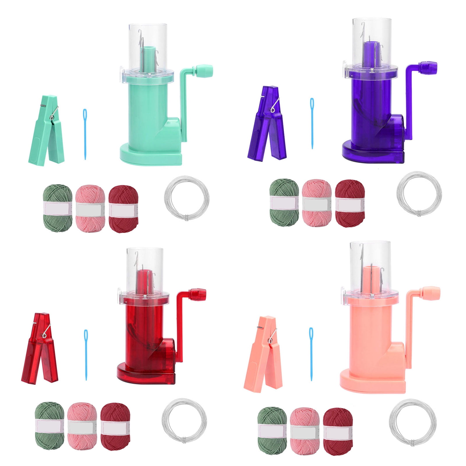 Hand Cranked Knitting Machine Knitting Mill Machine Manual Cord Knitter With Yarn Needle Cord for Bracelets Braiding