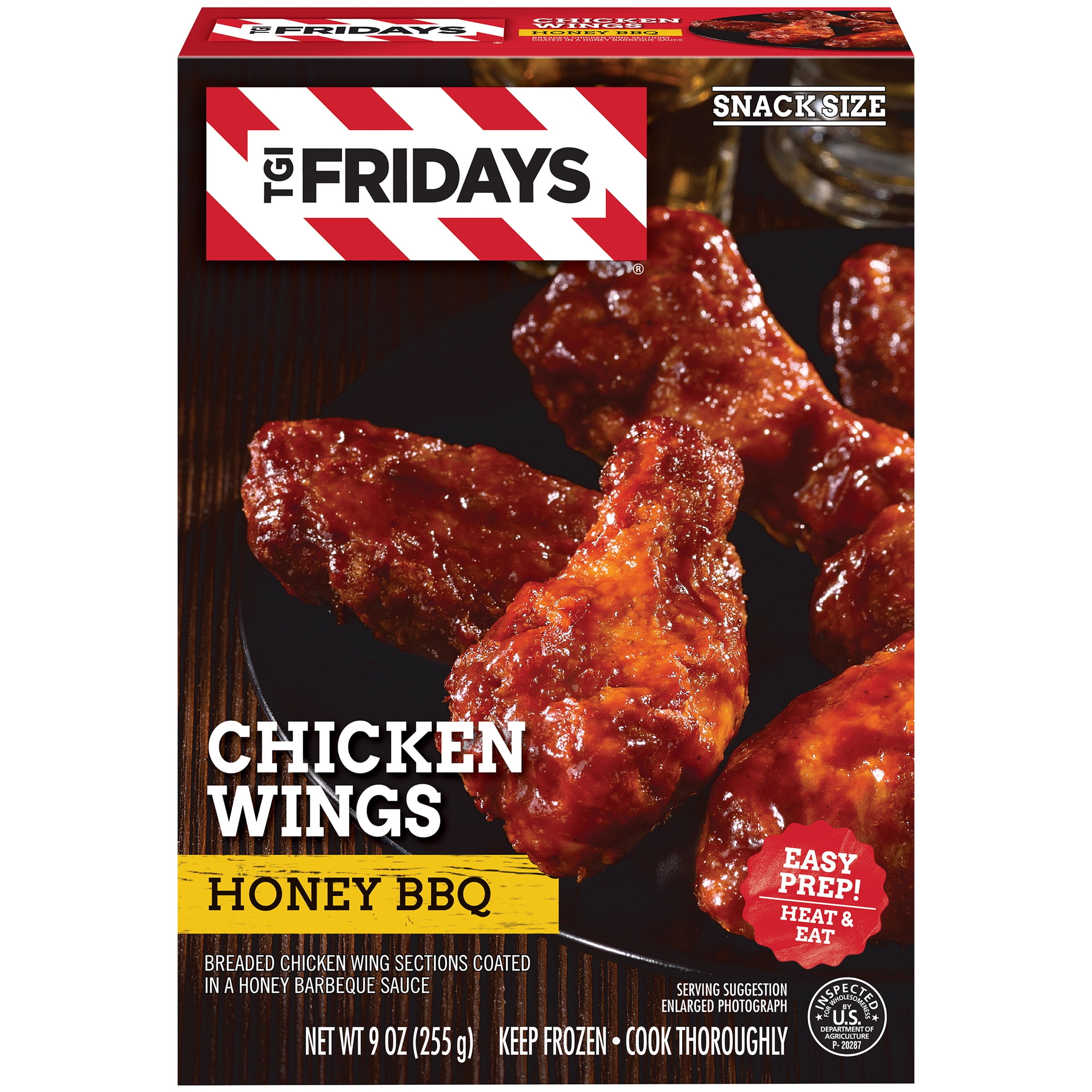 TGI Fridays Honey BBQ Chicken Wings, 9 oz Box