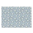 thumbnail image 1 of Narwhal Cutting Board, Cartoon Styled Whales with Polka Dots and Hearts Background Doodle Design, Decorative Tempered Glass Cutting and Serving Board, Large Size, Multicolor, by Ambesonne, 1 of 1