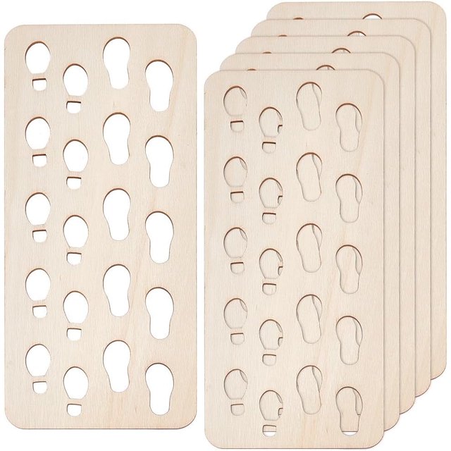 6 alfombrillas de madera en miniatura para pies, 7,1 x 3,1 pulgadas, minialmohadillas de madera para pies, accesorios de decoración para minicasas, alfombrilla de madera natural para puerta,
