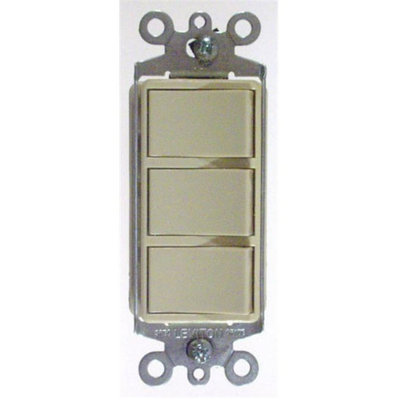 Leviton Mfg S02-01755-00W White Commercial Grade Decora AC Combination Switch Ro