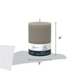 thumbnail image 4 of Mainstays Single Wick 3" x 4" Pillar Candle, Unscented, Taupe, 4 of 7