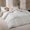 White, variant on Goose Down Fiber Comforter, Duvet Insert, Size, Gray, 90"x90"