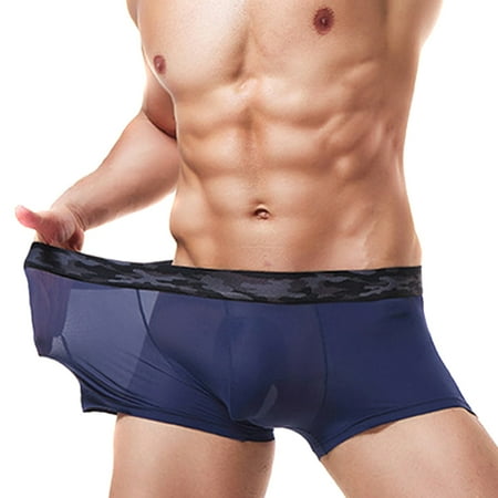 

Men Ultra-thin Breathable Cool Boxer U Convex Underpants Underwear Briefs XL