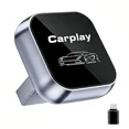 thumbnail image 1 of 2026 Upgraded 2-in-1 Wireless CarPlay Adapter for Apple iPhone & Android, Plug and Play, Realtek 8730E Chip Fast&Stable Connection & No Latency, Wired to Wireless Adapter, USB-A/Type-C Port, CT106, 1 of 9