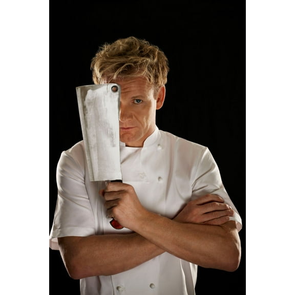 Gordon Ramsay Poster Cleaver 27Inx40In for any room 27x40 Multi-Color Square Adults Best Posters