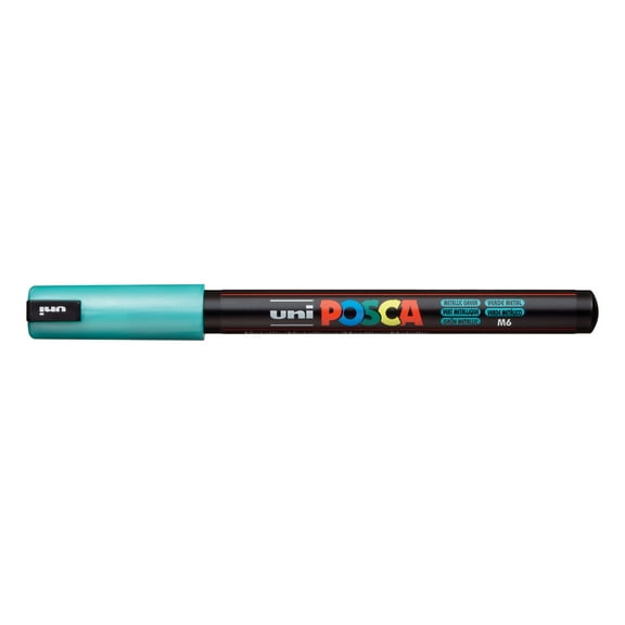 POSCA Paint Pen, PC-1MR Ultra-Fine Tip, Metallic Green