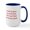 White/Navy Inside, variant on CafePress - Bacon Seeds Opt Dark Red Ceramic Mug - 15 oz Ceramic Large Mug