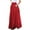 A01_Red, variant on Long Pleated Skirts for Women 2023 High Waist Solid Vintage Maxi Skirt A Line Skirt Flared Casual Skirt with Pockets