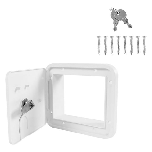Escotilla eléctrico de remolque cuadrado RV, escotilla de alimentación eléctrica de remolque RV, cubierta impermeabl