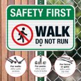 thumbnail image 4 of Pool Sign, Safety First Walk Do Not Run Sign,, 4 of 5