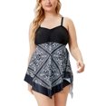 thumbnail image 5 of LoyisViDion Women'S Swimsuit Clearance Women'S Plus Size Swimsuits Ruched Tummy Control Bathing Suit Swimwear Bikini Black XXXL, 5 of 7