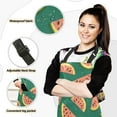 thumbnail image 2 of Watermelon Slices 5 Pcs Kitchen Set Heat Resistant Oven Mitts and Non-Slip Pot Holders with Adjustable Cooking Apron, 2 of 6