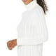 thumbnail image 1 of Suéter de cuello alto de punto cable ligero para mujer (XL), 1 of 4
