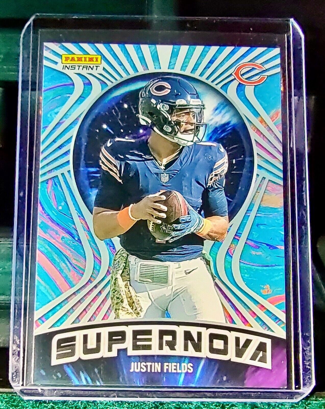 Justin Fields 2022 Panini NFL Instant Supernova #6 Football Card 1/1523 ...