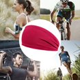 thumbnail image 2 of Hombres Mujeres Fitness Sweatband Elástico Correr Diadema de secado rápido (Rojo vino), 2 of 3