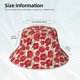 thumbnail image 3 of Fotbe Rose Flowers Sombrero Tipo Pescador con Estampado – Sombrero de Sol de Algodón de Moda para Playa, Golf, Pesca, 3 of 6