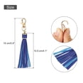 thumbnail image 2 of 10pcs Borlas de Cuero PU, Charm de Borla de 6" con Gancho Giratorio para Hacer Joyería (Azul), 2 of 6