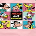 thumbnail image 3 of Mickey & Friends - Mickey And Friends Grid - Toddler And Youth Girls Raglan Graphic T-Shirt, 3 of 4