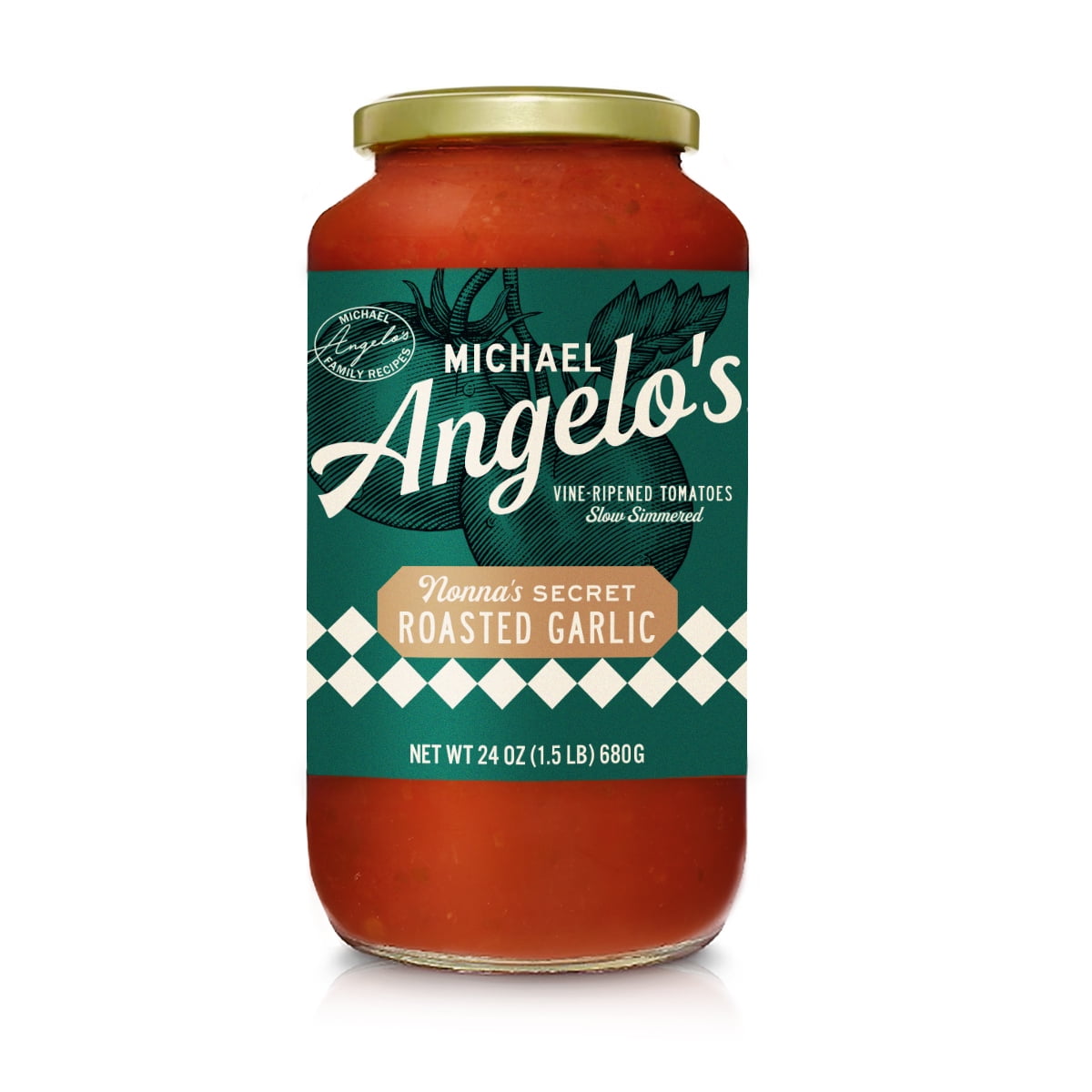 (3 pack) Michael Angelo's Nonna's Secret Roasted Garlic Pasta Sauce, 24oz