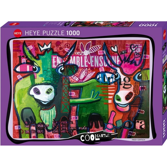 Heye Striped Cow 1000 Piece Puzzle