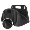 thumbnail image 3 of FESTFENDS 2Pcs Outdoor Black Garden Hose Hanger Plastic Wall Mounted Storage Rack, 3 of 8