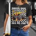 thumbnail image 4 of Monster Trucks Are My Jam Groovy Monster Truck Boys Toddlers TShirt, 4 of 6