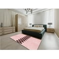 thumbnail image 4 of Ahgly Company Indoor Rectangle Patterned Pink Bubble Gum Pink Area Rugs, 7' x 10', 4 of 6