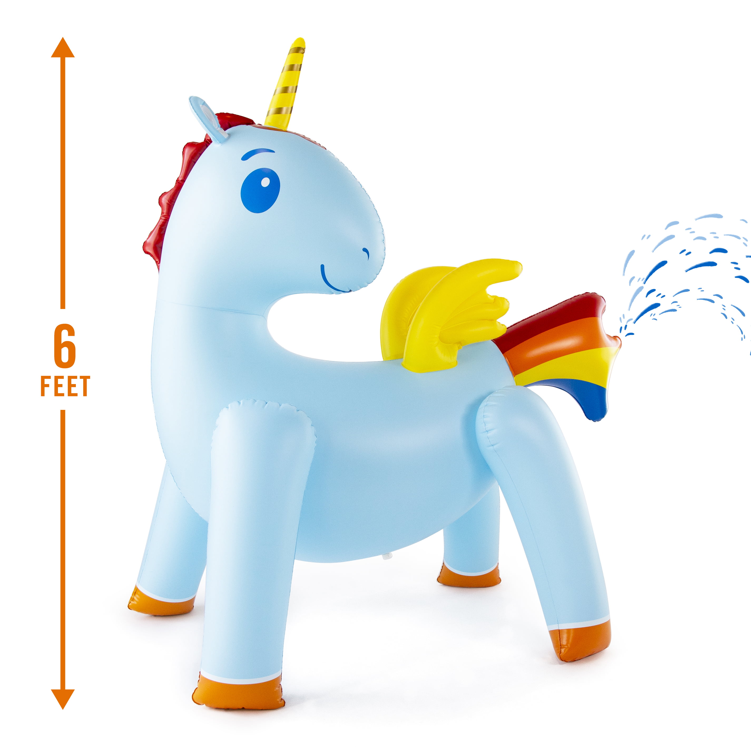 Magical Inflatable Unicorn Sprinklers Outdoor Water Toy For Kids 