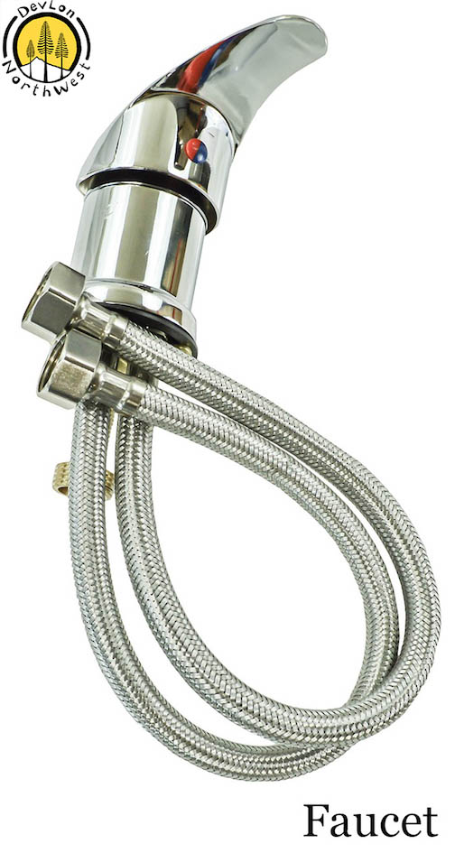 DevLon NorthWest Salon Faucet Replacement Hot Cold Chrome Spa Shampoo