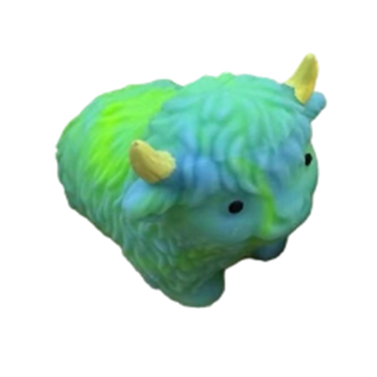 Cow Stress Relief Ball Soft Slow Rising Silicone Squeeze Highland Cattle Anxiety Sensory Fidget Desk Decor Office Calming Relaxation Accessory