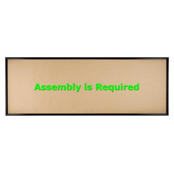 Quadro Frames 10x28 inch Picture Frame, Black, Style P375-3/8 inch Wide Molding