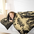 thumbnail image 4 of Erosebridal Rustic Camping Adventure 7 Pieces Bedding Comforter Set,Country Farmhouse Lodge Full Bedding Set For Adults,Reversible black, 4 of 7