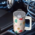 thumbnail image 5 of 30oz Xmas Tumbler with Lid and Straw, Stainless Steel Cup with Handle Elk Travel Coffee Mug, Holiday Gifts, 5 of 5