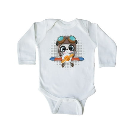

Inktastic Future Pilot Boys Plane Gift Gift Baby Boy or Baby Girl Long Sleeve Bodysuit