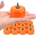 thumbnail image 3 of Deago 12 Pack Halloween Pumpkin Tea Lights, Battery Operated LED Tealights, Jack-O'-Lantern, Small Orange Flickering Tea Lights Candles for Halloween, Fall Festival Decorations, 3 of 10