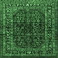 thumbnail image 1 of Ahgly Company Indoor Square Persian Emerald Green Traditional Area Rugs, 8' Square, 1 of 4