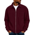 thumbnail image 3 of Men's Corduroy Jacket Sevevn Classic Soft Corduroy Zip Up Turn Down Collar Long Sleeve Chest Pocket Regular Fit Casual Coat Outwear for Daily Wear, 3 of 9