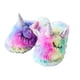 thumbnail image 2 of Pantuflas de felpa cálidas de invierno, pantuflas de unicornio arcoíris para niños WD.WDQZL Hogar, 2 of 5