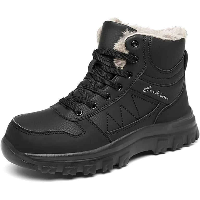 Men s Snow Boots Outdoor Athletic Hiking Boots Waterproof High Top Snow Sports Warm Shoes