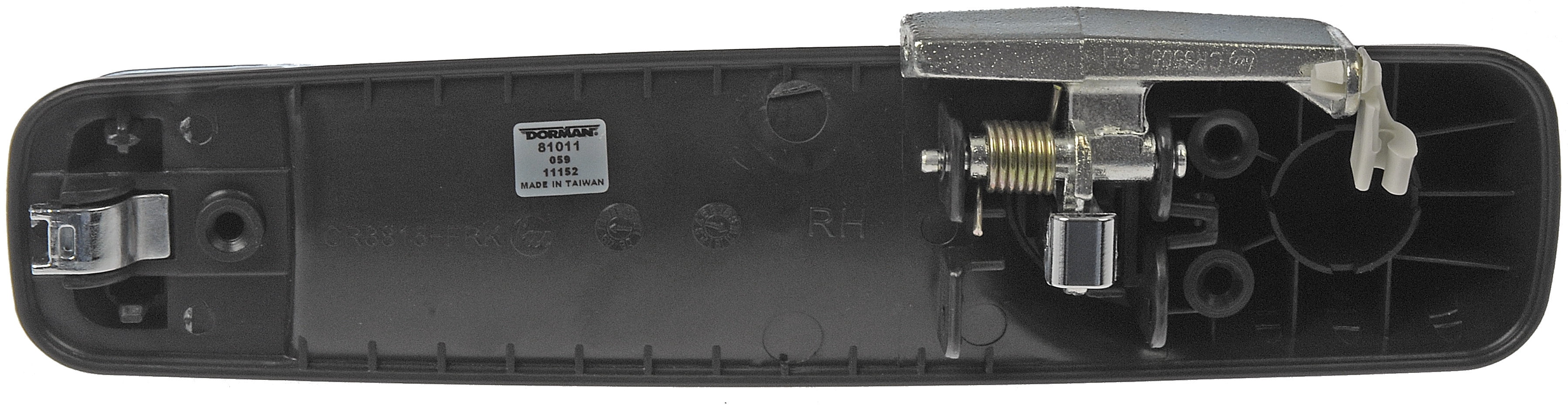Dorman 81011 Exterior Door Handle for Specific Dodge / Ram Models, Chrome Lever and Black Housing