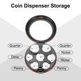 thumbnail image 3 of Uxcell Coin Dispenser Storage, Portable Change Sorter Aluminum Case, Gold Tone, 3 of 6