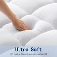thumbnail image 2 of Fusion Mattress Topper Queen Size Extra Thick Mattress Pad 8-21" Deep Pocket Soft Down Alternative Fill Mattress Protector Pillow Top Mattress Cover (60x80 Inches, White), 2 of 7