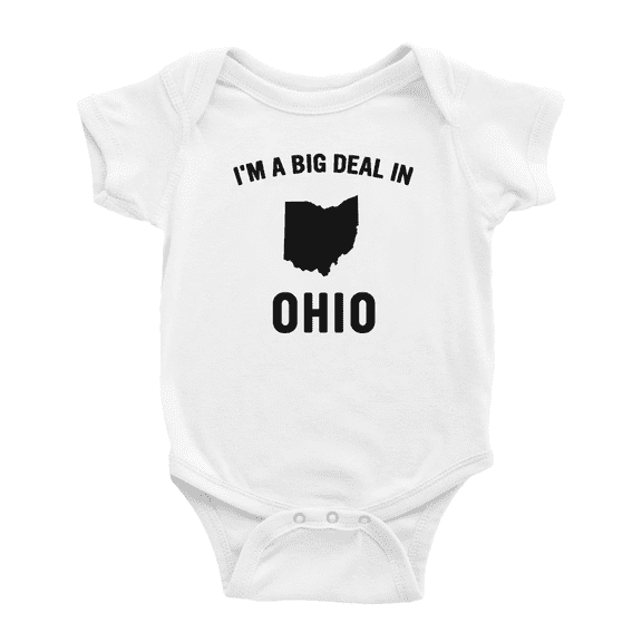 I'm A Big Deal in Ohio Cute Baby Bodysuits Boy Girl Unisex