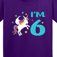 thumbnail image 4 of Inktastic I'm Six Unicorn, Sixth Birthday Youth T-Shirt, 4 of 5