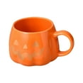 thumbnail image 2 of Taza de calabaza, regalo de Halloween, juego de tazas, divertido, calabaza, gato, monstruo, dibujos animados de Halloween Oro, 2 of 9